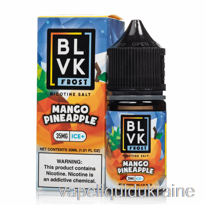 Vape Liquid Ukraine Mango Pineapple - BLVK Frost Salts - 30mL 50mg